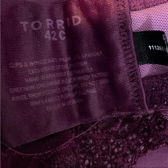 Torrid Elegant Lace Underwire Bra in Deep Purple - Picture 2 of 4